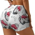 thumbnail image 1 of Haiem Cute Poodle Dog No Front Seam Biker Shorts for Women Yoga Workout Gym Bike Shorts with Tummy Control Moisture-Wicking-Medium, 1 of 9