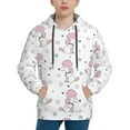 thumbnail image 1 of Haiem Cute Poodle Dog Pattern Boys Hoodie, Youth Pullover Hooded Sweatshirt, Kangaroo Pocket Hoodie for Kids Girls -Medium, 1 of 6