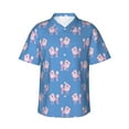 thumbnail image 1 of Haiem Cute Poodle Dog Printed Hawaiian Shirt for Men - Men’s Casual Beach Summer Shirts - Stretch Fabric with Modern Fit-Large, 1 of 9