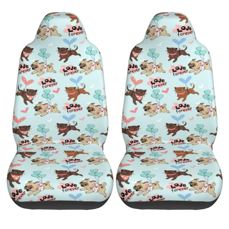 Pug Car Seat Covers (Set of 2) Pug Car Seat Covers (Set of 2)