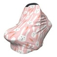 thumbnail image 1 of Haiem Cute Rabbit Carrot Baby Nursing Cover & Nursing Poncho - Multi Use Cover for Baby Car Seat Canopy, Stroller Cover, 360°Full Privacy Breastfeeding Coverage, 1 of 9