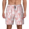thumbnail image 1 of Haiem Cute Rabbit Carrot Mens Swim Trunks with Compression Liner 2 in 1 Swimming Shorts Stretch Swimwear Quick Dry,Board Shorts-3X-Large, 1 of 9