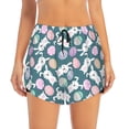 thumbnail image 1 of Haiem Cute Rabbit Easter Women's 2 in 1 Running Shorts - Lightweight Athletic Workout Gym Yoga Breathable Sports Shorts Liner with Phone Pockets-Large, 1 of 9