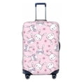 thumbnail image 1 of Haiem Cute Rabbit Flower Luggage Cover Printed Suitcase Covers for Luggage Elastic Washable Suitcase Protector Fits 18-32 Inch Luggage-Small, 1 of 9