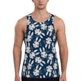 thumbnail image 1 of Haiem Cute Rabbit Men Workout Tank Top Gym Bodybuilding Sleeveless Muscle T Shirts Athletic Tank Breathable Workout Shirt-Large, 1 of 8