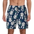 thumbnail image 1 of Haiem Cute Rabbit Mens Swim Trunks with Compression Liner 2 in 1 Swimming Shorts Stretch Swimwear Quick Dry,Board Shorts-Large, 1 of 9