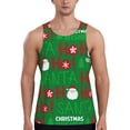 thumbnail image 1 of Haiem Cute Santa Men Workout Tank Top Gym Bodybuilding Sleeveless Muscle T Shirts Athletic Tank Breathable Workout Shirt-4X-Large, 1 of 9