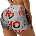 thumbnail image 1 of Haiem Cute Santa No Front Seam Biker Shorts for Women Yoga Workout Gym Bike Shorts with Tummy Control Moisture-Wicking-Medium, 1 of 9