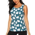thumbnail image 1 of Haiem Cute Sheep And Hearts Printed Women's Workout Tank Top, Quick-Dry Sleeveless Gym Shirt, Breathable Lightweight Athletic Top for Running, Yoga, and Casual Wear-XX-Large, 1 of 7