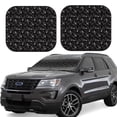 thumbnail image 1 of Haiem Cute Skull Car Windshield Sun Shade (2 Pieces) Foldable Windshield Sun Shade Car Accessories for Truck SUV Pickup-Small, 1 of 7