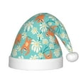 thumbnail image 1 of Haiem Cute Sloth on Floral Tree Pattern Santa Hat Confortable Velvet Christmas Hat for Christmas Party Favors Fit for Adults and Kids, 1 of 6
