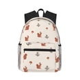thumbnail image 1 of Haiem Cute Squirrel Lightweight Backpack for School, Classic Basic Water Resistant Casual Daypack for Travel with Bottle Side Pockets, 1 of 1