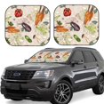 thumbnail image 1 of Haiem Cute Vegetables Car Windshield Sun Shade (2 Pieces) Foldable Windshield Sun Shade Car Accessories for Truck SUV Pickup-Small, 1 of 7