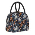 thumbnail image 1 of Haiem Cute ghost in the flowers Printed Lunch Bag Women, Lunch Box Lunch Bag for Women, Small Leakproof Cute Lunch Tote Large Capacity Reusable Insulated Cooler Lunch Container, 1 of 6
