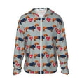 thumbnail image 1 of Haiem Dachshund Dog Heart UPF 50+ Fishing Shirts for Men Long Sleeve UV Sun Protection Hoodie Non-Mask Outdoor Hiking Shirts, 1 of 9