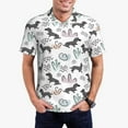 thumbnail image 1 of Haiem Dachshund Dog Puppy Pattern Mens Polo Shirts Quick Dry Short Sleeve Golf T Shirt Performance Moisture Wicking Casual Workout-4X-Large, 1 of 6