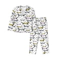 thumbnail image 1 of Haiem Dachshund Dog Puppy Pattern Women’s Long-sleeve Sleepwear,Sleepwear Set,2-piece Loungewear Set,Soft PJs Comfy Nightwear with Pockets-Large, 1 of 7