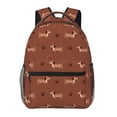 thumbnail image 1 of Haiem Dachshund Dog Puppy Printed School Backpack,Casual Travel Lightweight Backpack,Durable Comfortable Multifunctional Backpack,Laptop Backpack, 1 of 5