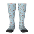thumbnail image 1 of Haiem Dachshund Dog Socks, Funny Novelty Crazy Design Cotton Socks Sports Socks Knee High Socks For Men, Women,1Pairs - Gift For Working Friends, 1 of 9