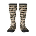 thumbnail image 1 of Haiem Dachshund Dog Woof Socks, Funny Novelty Crazy Design Cotton Socks Sports Socks Knee High Socks For Men, Women,1Pairs - Gift For Working Friends, 1 of 8