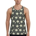thumbnail image 1 of Haiem Daisies Flowers Men Workout Tank Top Gym Bodybuilding Sleeveless Muscle T Shirts Athletic Tank Breathable Workout Shirt-Large, 1 of 9