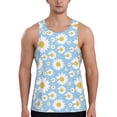 thumbnail image 1 of Haiem Daisies Flowers Men Workout Tank Top Gym Bodybuilding Sleeveless Muscle T Shirts Athletic Tank Breathable Workout Shirt-X-Large, 1 of 9