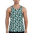 thumbnail image 1 of Haiem Daisies Flowers Men Workout Tank Top Gym Bodybuilding Sleeveless Muscle T Shirts Athletic Tank Breathable Workout Shirt-XX-Large, 1 of 9