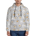 thumbnail image 1 of Haiem Daisies Flowers Patterned Men's Hoodie with Kangaroo Pocket - Ideal Pullover Sweatshirt for Daily Wear, Travel, and Home-4X-Large, 1 of 7
