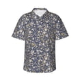 thumbnail image 1 of Haiem Daisies Flowers Printed Hawaiian Shirt for Men - Men’s Casual Beach Summer Shirts - Stretch Fabric with Modern Fit-X-Large, 1 of 9