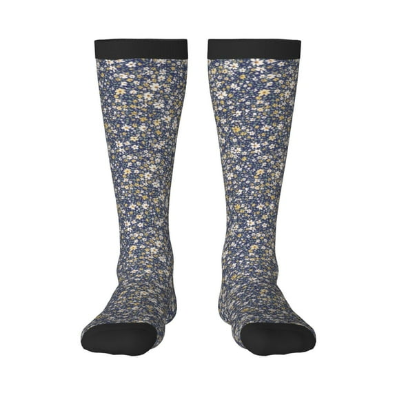 Haiem Daisies Flowers Socks, Funny Novelty Crazy Design Cotton Socks Sports Socks Knee High Socks For Men, Women,1Pairs - Gift For Working Friends