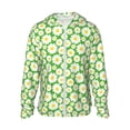 thumbnail image 1 of Haiem Daisies Flowers UPF 50+ Fishing Shirts for Men Long Sleeve UV Sun Protection Hoodie Non-Mask Outdoor Hiking Shirts, 1 of 9