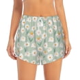 thumbnail image 1 of Haiem Daisies Flowers Women's 2 in 1 Running Shorts - Lightweight Athletic Workout Gym Yoga Breathable Sports Shorts Liner with Phone Pockets-X-Large, 1 of 9