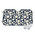thumbnail image 1 of Haiem Daisy Floral Car Windshield Sun Shade - Blocks UV Rays Sun Visor Protector, Sunshade to Keep Your Vehicle Cool, Universal Fit SUV Van Sedan-Medium, 1 of 7