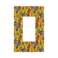 thumbnail image 1 of Haiem Dancing African Women Pattern Decorative Wall Plates, 1-Gang 5.0" x3.0", Unbreakable Thermoplastic Faceplate Cover for Decorator Receptacle Outlet & Switch-Style U, 1 of 6