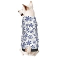 thumbnail image 1 of Haiem Dark Blue Snowflakes for Winter Dog Hoodie Sweatshirts with Pockets Warm Dog Clothes for Small Dogs Chihuahua-Small, 1 of 7