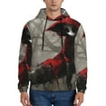 thumbnail image 1 of Haiem Dark Red Hooded Girl Patterned Men's Hoodie with Kangaroo Pocket - Ideal Pullover Sweatshirt for Daily Wear, Travel, and Home-XX-Large, 1 of 7