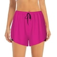 thumbnail image 1 of Haiem Darkmagenta Women's 2 in 1 Running Shorts - Lightweight Athletic Workout Gym Yoga Breathable Sports Shorts Liner with Phone Pockets-, 1 of 9