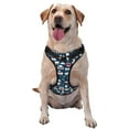thumbnail image 1 of Haiem Dental Pattern No-Pull Dog Harness Reflective Front Clip Vest with Handle,Step-in Air Dog Harness,Adjustable 2 Metal Rings 4 Buckles-Medium, 1 of 6
