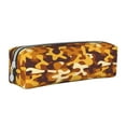 thumbnail image 1 of Haiem Desert Camouflage Print Leather Pencil Case Art Supplies Case Zipper Pencil Pouch Stationery Storage Pencil Bag, 1 of 7