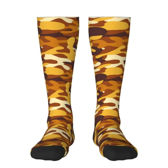Haiem Desert Camouflage Socks, Funny Novelty Crazy Design Cotton Socks Sports Socks Knee High Socks For Men, Women,1Pairs - Gift For Working Friends