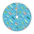 thumbnail image 1 of Haiem Different Color Fishing Bait Pattern Christmas Tree Skirt Merry Christmas Party Christmas Tree Decoration,New Year Decorations-30", 1 of 6