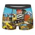 thumbnail image 1 of Haiem Different Construction Site Vehicles Men's Boxer Briefs, Every Day Comfort Stretch Cotton Moisture-Wicking Underwear-Medium, 1 of 9