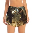 thumbnail image 1 of Haiem Dinosaur Bald Eagle Women's 2 in 1 Running Shorts - Lightweight Athletic Workout Gym Yoga Breathable Sports Shorts Liner with Phone Pockets-Small, 1 of 9