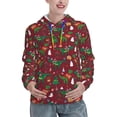 thumbnail image 1 of Haiem Dinosaur Christmas for Women's Fashion Hoodies & Sweatshirts with Kangaroo Pocket,Hooded Sweatshirt with Eye-catching Drawstrings-Medium, 1 of 7
