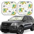 thumbnail image 1 of Haiem Dinosaur On Excavator Windshield Sun Shade: Universal Foldable 2-Piece Car Front Window Sunshade - Blocks Uv Rays, And Reduces Heat,Essential Car Accessory Small, 1 of 7