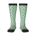 thumbnail image 1 of Haiem Dinosaurs on Roller Skater Socks, Funny Novelty Crazy Design Cotton Socks Sports Socks Knee High Socks For Men, Women,1Pairs - Gift For Working Friends, 1 of 9