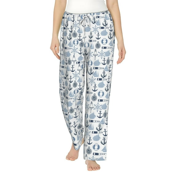 Haiem Dock Rudder Women's Pajama Pants Ultra Lightweight Pjs Bottoms Sleepwear Bottom Pants With Pocket Drawstring-Medium