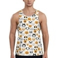thumbnail image 1 of Haiem Dog Faces Men Workout Tank Top Gym Bodybuilding Sleeveless Muscle T Shirts Athletic Tank Breathable Workout Shirt-4X-Large, 1 of 9