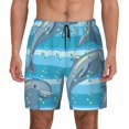thumbnail image 1 of Haiem Dolphin Men'S Quick-Dry Swim Trunks: Comfortable Beach Shorts With Mesh Lining And Pockets - Ideal For Swimming And Sunbathing Small, 1 of 9