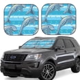 thumbnail image 1 of Haiem Dolphin Car Windshield Sun Shade (2 Pieces) Foldable Windshield Sun Shade Car Accessories for Truck SUV Pickup-Large, 1 of 7